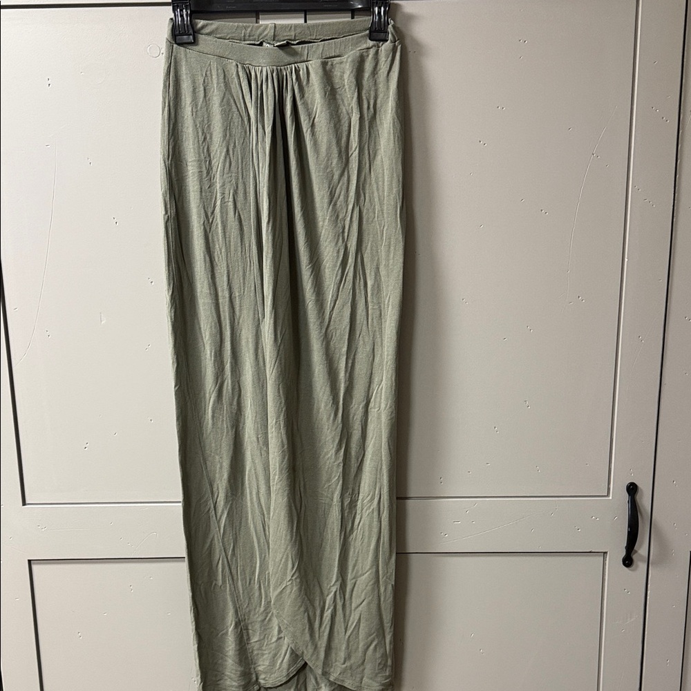 ASOS Sage Green Long shirt with high slit